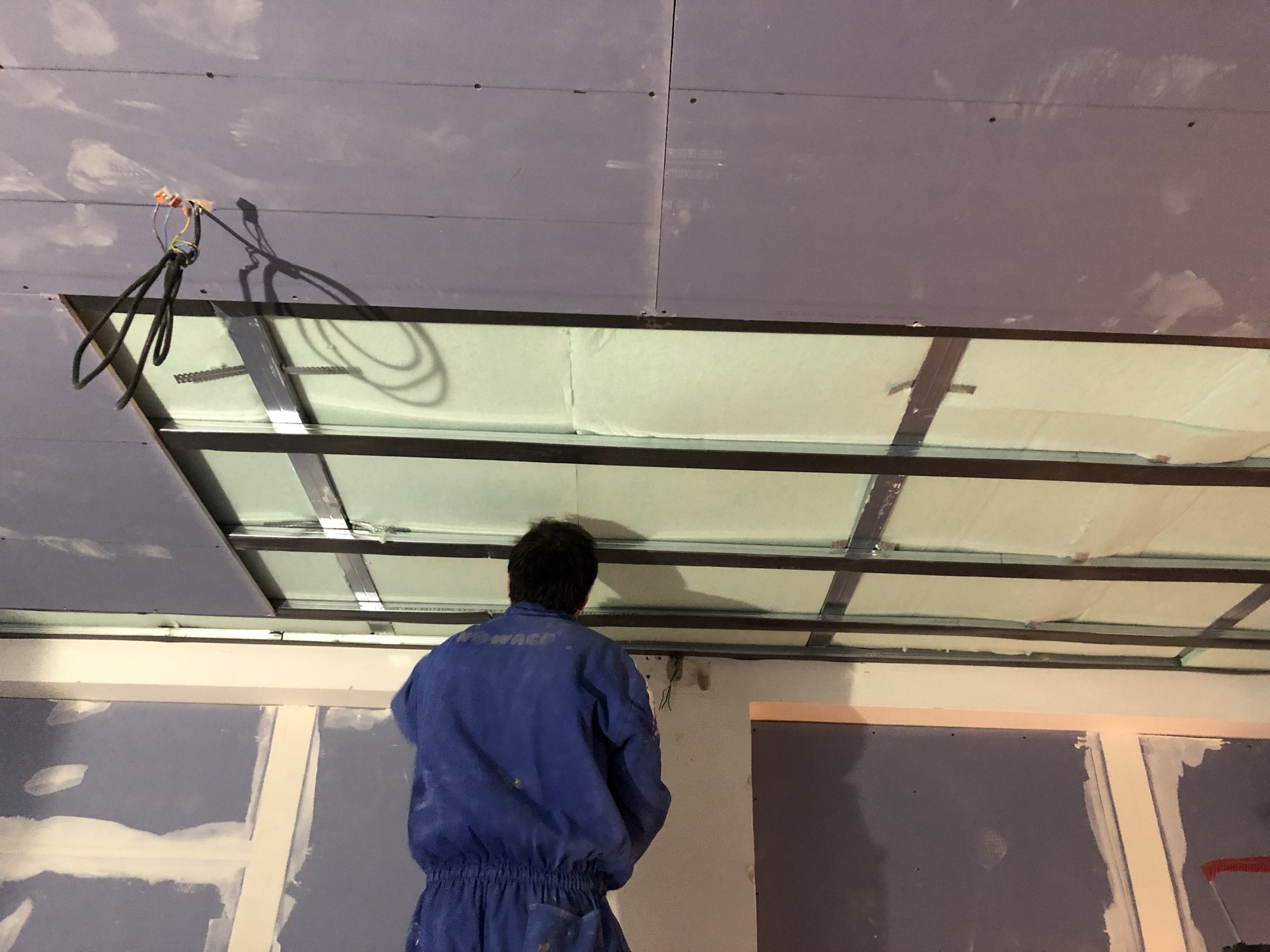 False ceiling insulation